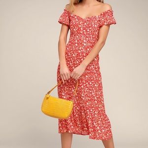 Brand New Lulu’s Floral Midi Dress